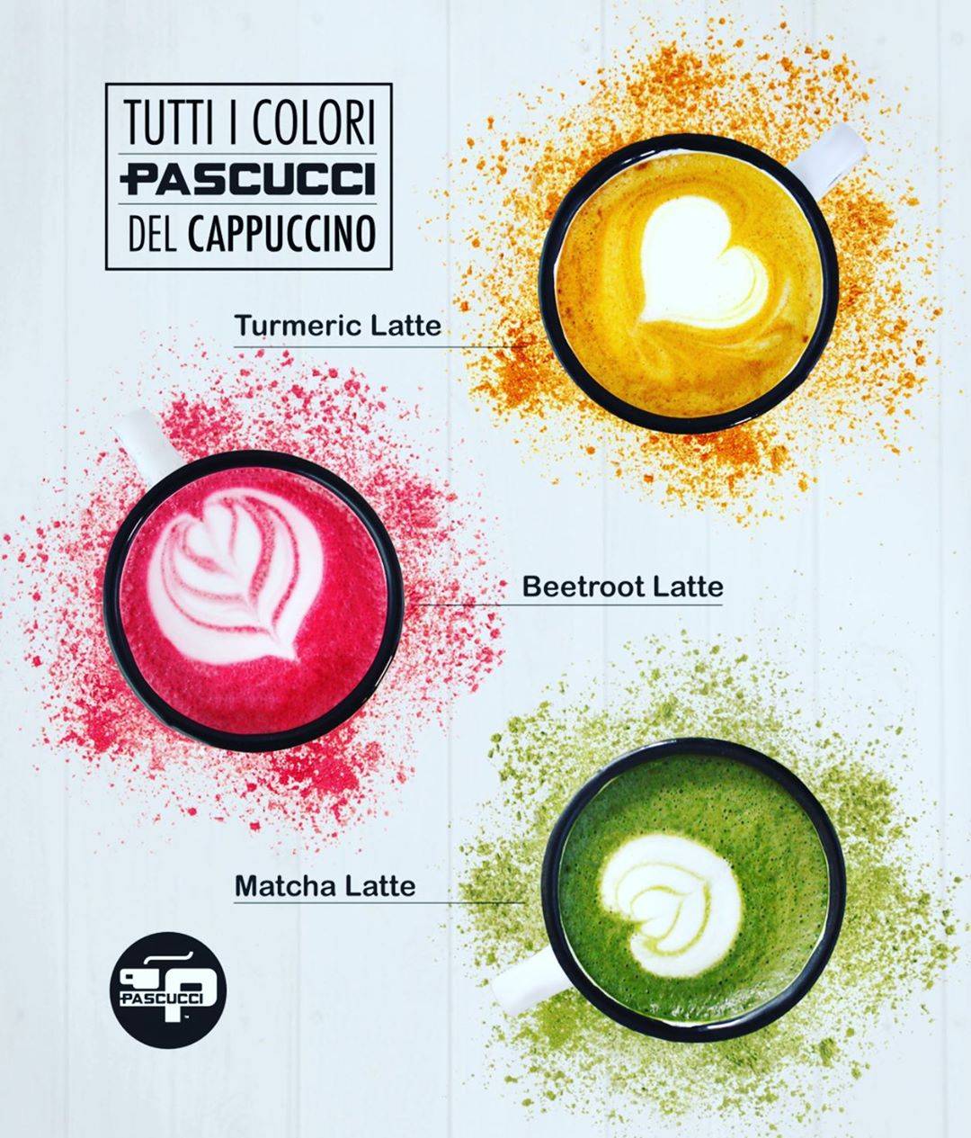 Colors of cappuccino